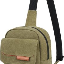 TULLIO Camera Bag Small Crossbody Camera Bag Case Purse Waterproof Canvas Shoulder Case Sling Designer for Mirrorless or DSLR SLR